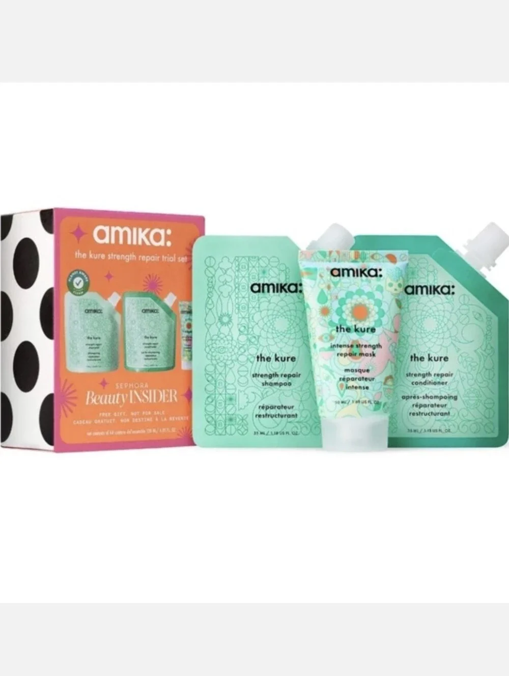 Amika The Kure Strength Repair Trial Set, NIB